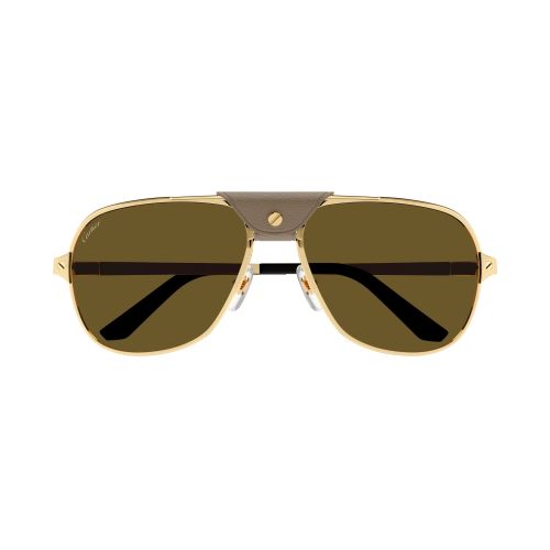 Cartier Brown Sunglasses for Men Pilot shaped Hassan