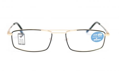 Airport Ready Reader-1575 2254 Black with Blue Light Filter