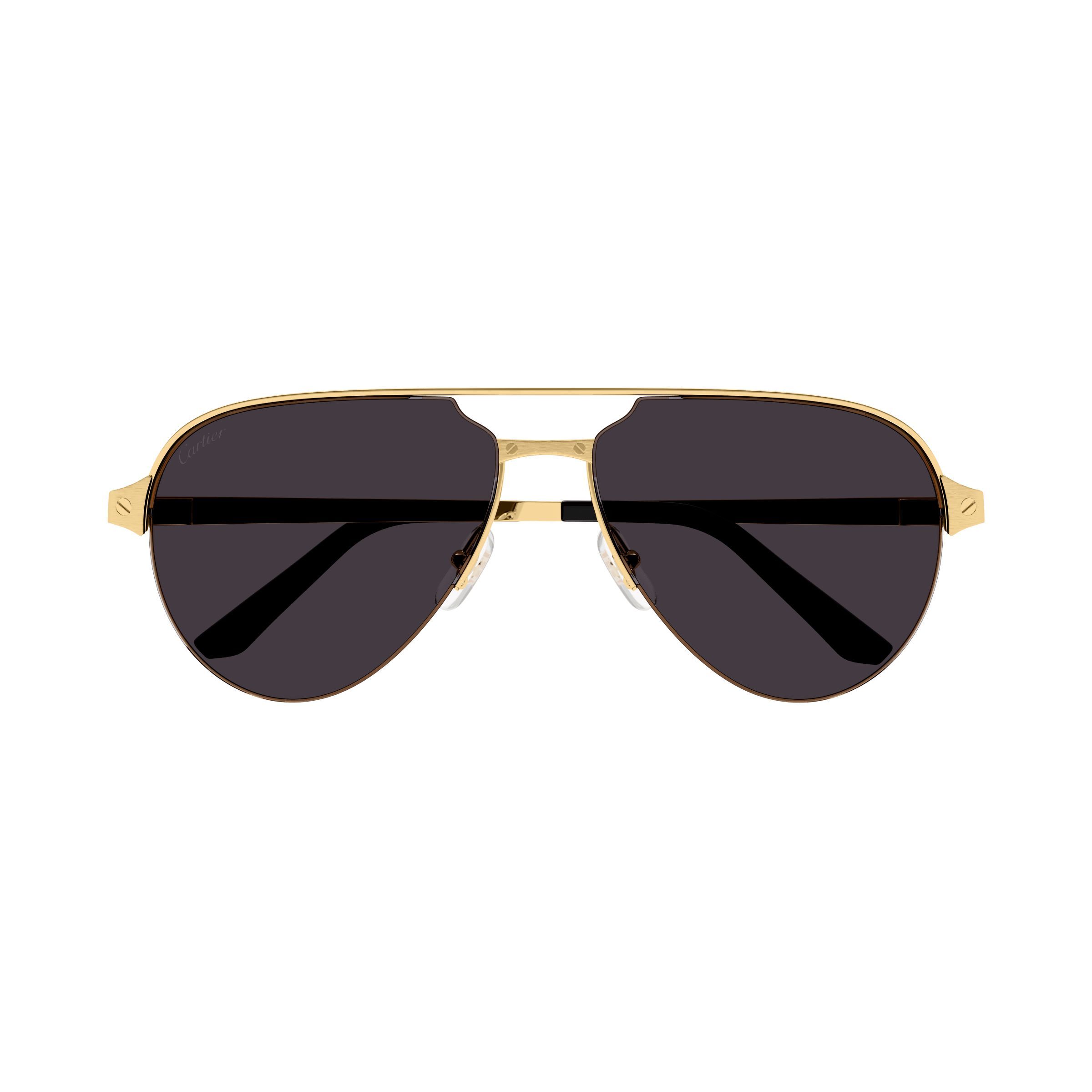 Cartier Aviator Titanium Glasses In Gold | ModeSens