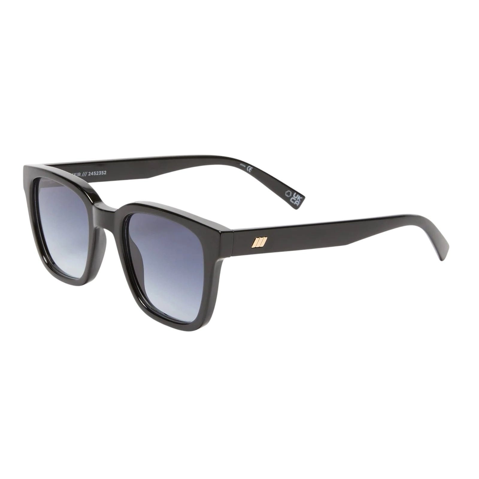 ELIXIR BLACK Square Sunglass  - size 52