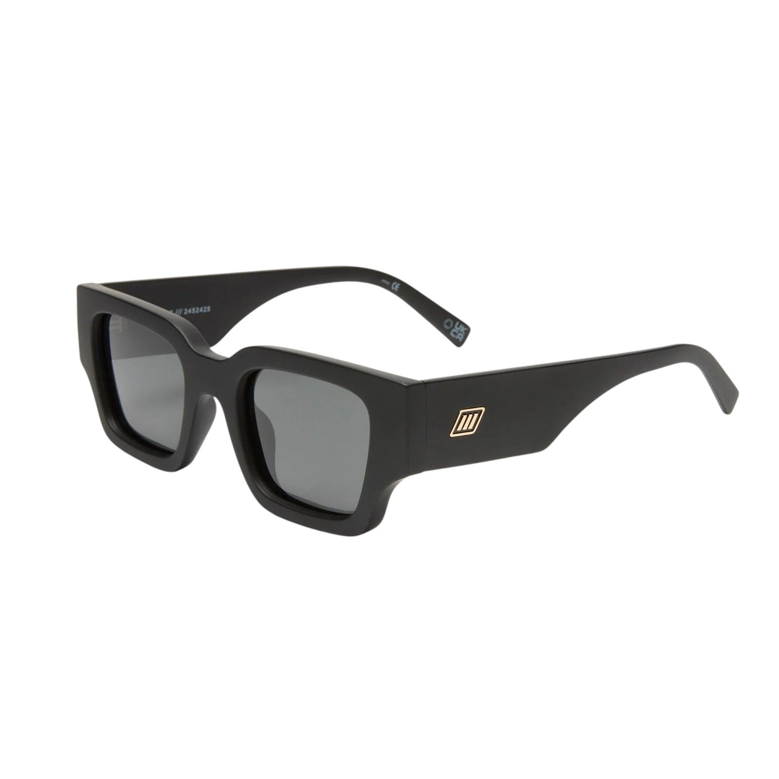 ATLANTIS Rectangle Sunglass MATTE BLACK - size 50