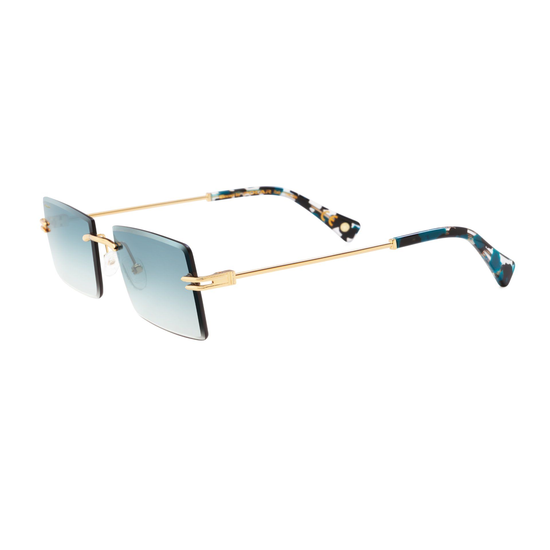 GOLD6001 02 G  Rectangle Sunglass - size 57